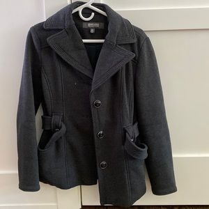 Kenneth Cole Womens Classic Lambswool Peacoat